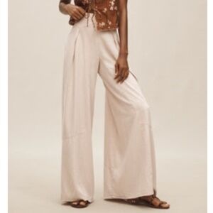 Pilcro Linen Palazzo Trouser Pants